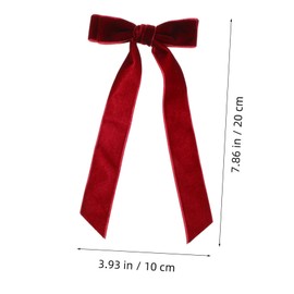 FOMIYES 3pcs Velvet Bow Hair Clips Soft Alligator Barrettes for Girls and Women Versatile Hair Accessories Occasions and Hairstyles