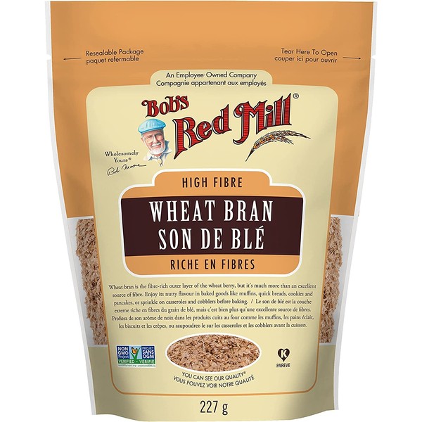Bob's Red Mill Wheat Bran, 227g (Pack of1)