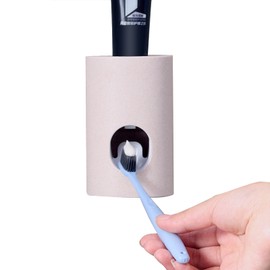 PACIOCEAN Automatic Toothpaste Dispenser with Wall Mounted Hands Free Toothpaste Squeezer， for Kids and Adult，Bathroom Washroom