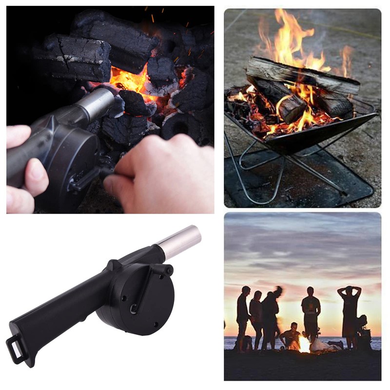 Manual BBQ Blower | Portable Hand Crank BBQ Air Blower,Manual
