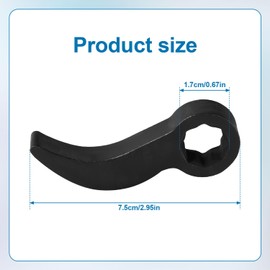 Pry Bar Adapter Head, Rolling Head Pry Bar Adapter Adjustable Crowbar Head Pry Bar Half Shaft Removal Tool Pry Bar Wrench Adaptor Head 1/2" for Tight Space And Various Tasks