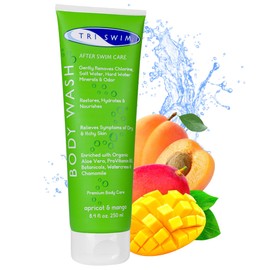 TRISWIM Moisturizing Chlorine Removing Body Wash For Swimmers Apricot Mango (250ml)