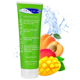 TRISWIM Moisturizing Chlorine Removing Body Wash For Swimmers Apricot Mango (250ml)