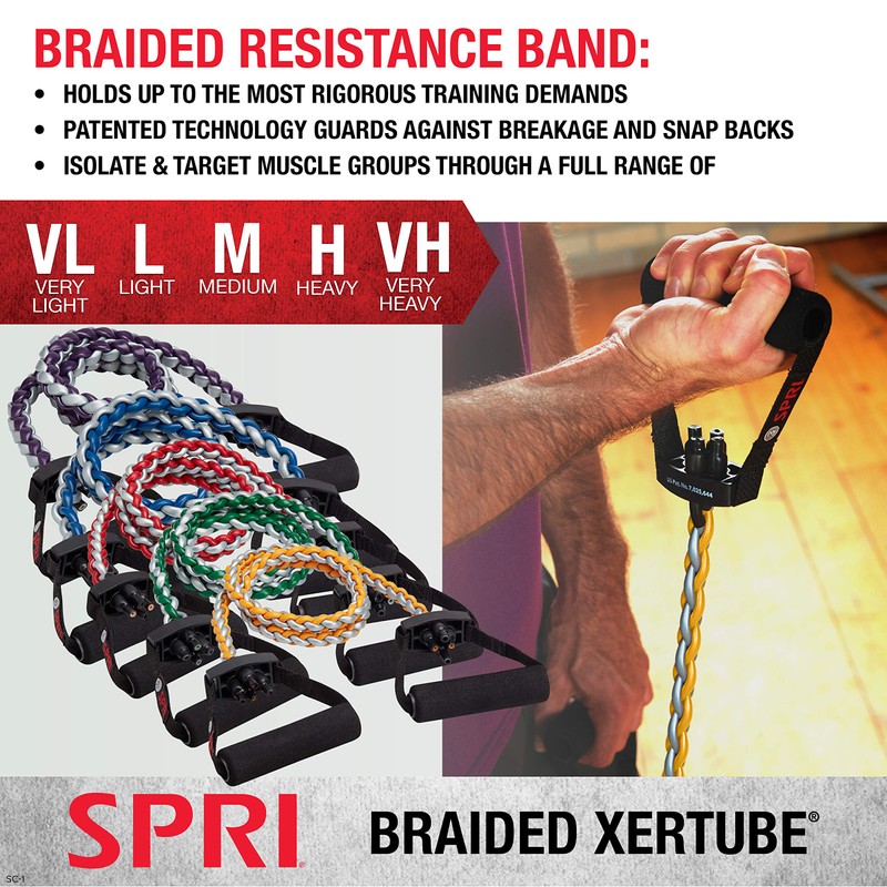 SPRI SC-2R Braided Xertube (Level 2 - Light Resistance)