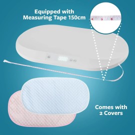 Smart Weigh Accurate Digital Baby and Pet Scale with Changing Pad