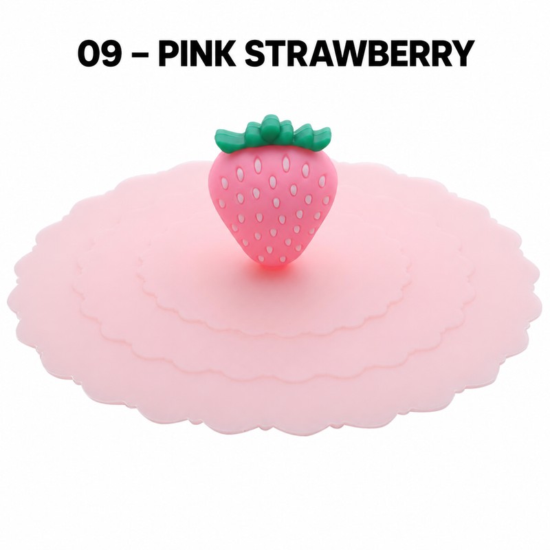 10cm Silicone Cup Cover for Drinks – Heat-Resistant Dustproof Suction