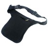 Casual Ethnic Design Fabric Waist Bag 3 Zip Pockets One