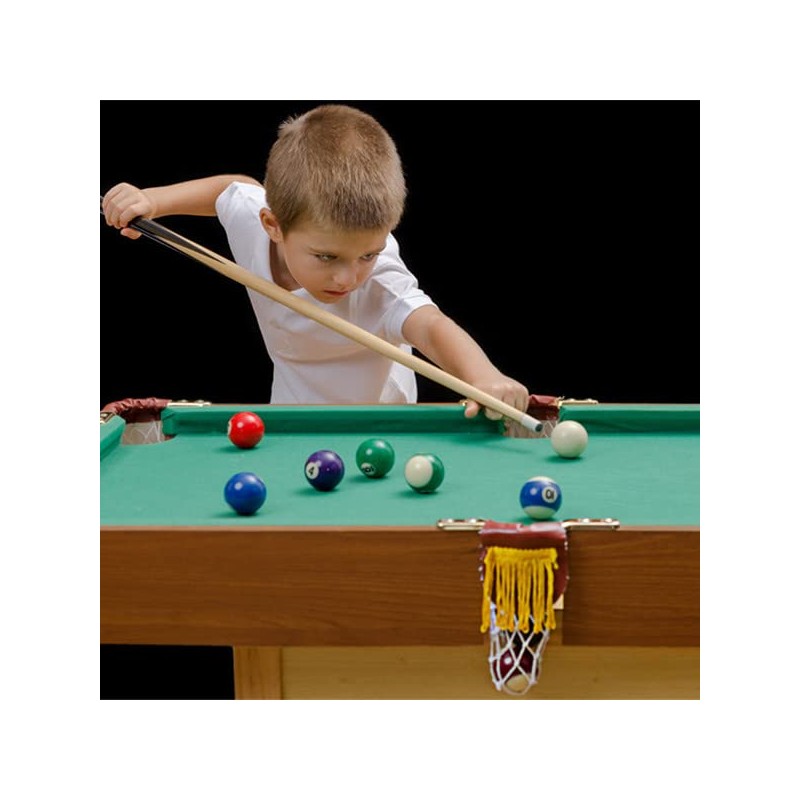 FTVOGUE Children's Billiard Net Ball Bag, Faux Leather Billiard Pocket