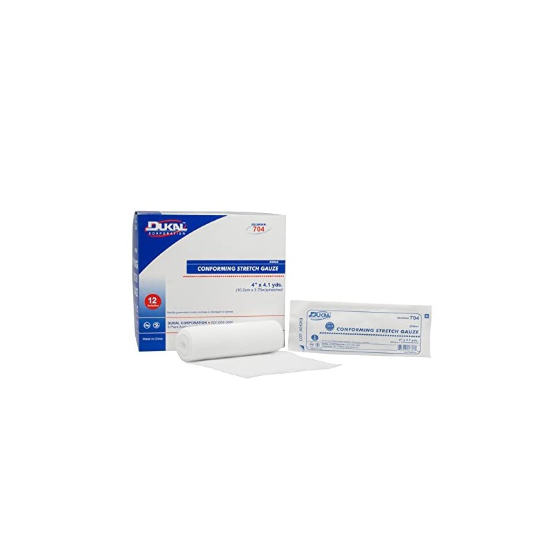 Dukal Conforming Stretch Gauze - Sterile, 4" x 4.1yds -
