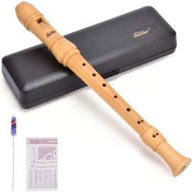 Eastar ERS-31BM Soprano Recorder, Maple, Baroque Type, C Style, Middle School, Case & Care Set, For Beginners
