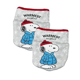 Best Brands Consumer Products Inc. Warmest Wishes Christmas Theme Kitchen Mini Oven Mitts, 2pk-Heat Resistant Oven Gloves with Insulation Ideal for Handling Hot Kitchenware-Non-Slip Grip