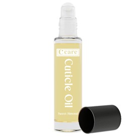 C CARE Sweet Almond Roll-On Cuticle Oil | Natural Revitalizing Hydrating Nail Oil For Repaired Cuticles Overnight | Remedy For Damaged Skin And Thin Nails | Paraben Cruelty Free Formula | 10ml