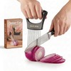 AOYYUBK 304 Stainless Steel Onion Holder & Slicer - Multi-Fruit