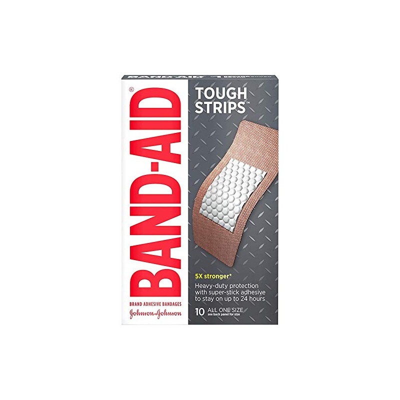 BAND-AID® Brand TOUGH STRIPS® Bandages XL, 10 Count