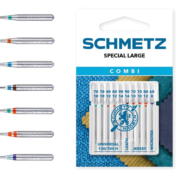 SCHMETZ Combi Special Large | Pack of 10 Sewing Machine
