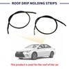 Magimaker 2Pcs Roof Molding Strips Roof Drip Molding 75556-06080 75555-06080