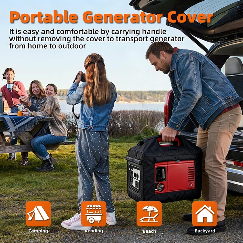Joramoy Generator Cover While Running,Opened Double-layer