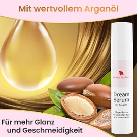 Beauty by Beck DreamSerum with Argan Oil, Care Serum for Dry Hair and Hair Tips, Nourishing Hair Oil, Leave-in Hair Repair, Hair Care for More Shine and Smoothing, 50 ml