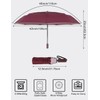 Cilnos Windproof Travel Umbrella, Strong Compact Folding Umbrella with Double-Vented