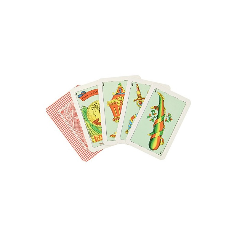 Don Clemente Traditional Playing Cards in hard Case. Spanish deck