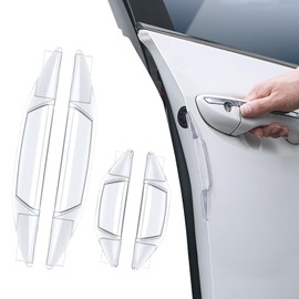 Tippwoo Car Door Bumper Anti-Collision Strips, Door Embedded Anti-Scratch Strip, Side Door Edge Guard Protector, Universal Car Door Protection Decorative Cover (Transparent)