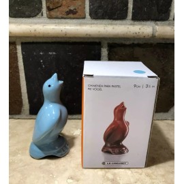 Le Creuset 3.5" Tall "Turquoise" LE CREUSET Pie Bird Funnel Vent NWT Stoneware Teal Blue