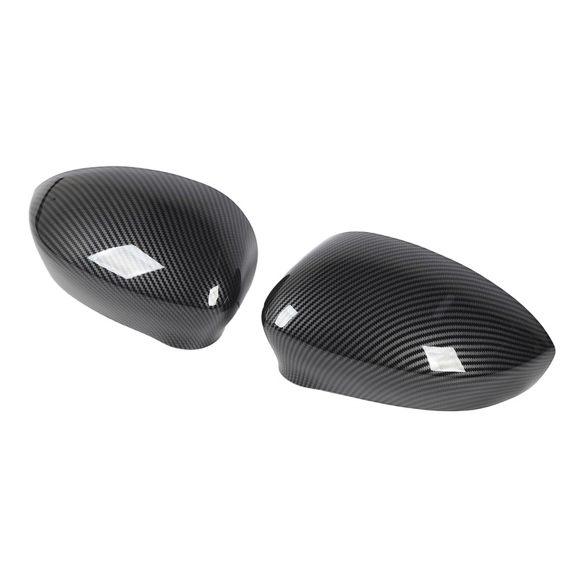 2 Pcs Door Side Rearview Mirror Cover Cap Left Right