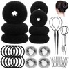 35 Pieces Doughnut Hair Bun Maker Set Hair Styling Hairstyle