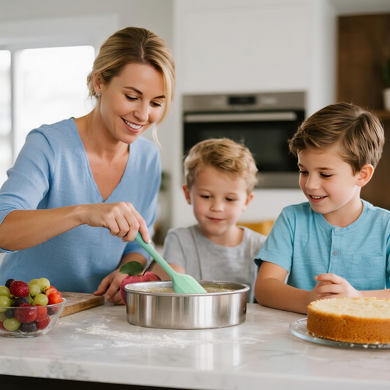 8 Inch Cake Pan Set of 3, 2Pack Cake Pans