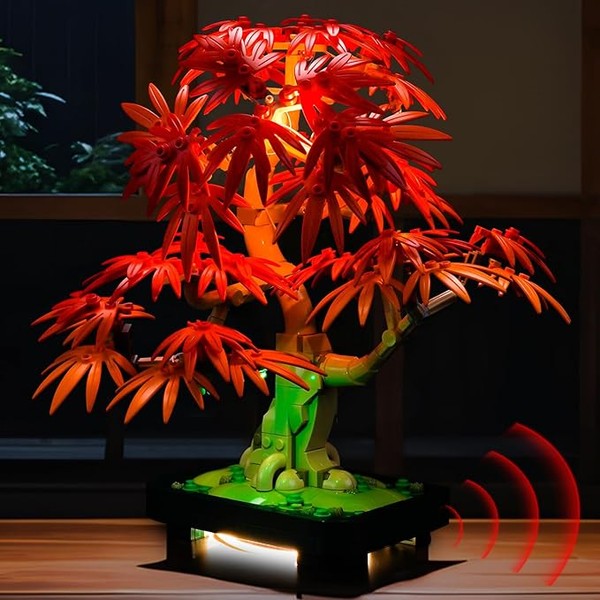 LED Lighting Compatible with Lego Japanese Red Maple Bonsai Tree