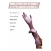 Guantes De Nitrilo Metálicos Uniseal Antideslizantes C/100pz Color Rosa Talla