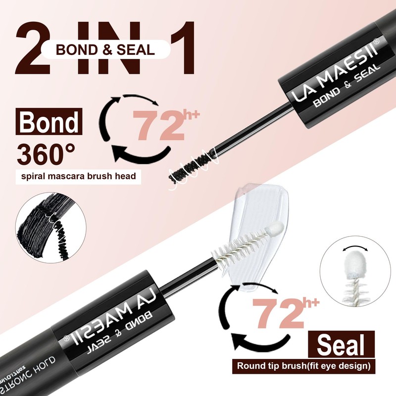 Lash Cluster Glue,Lash Bond and Seal Waterproof,Bond & Seal Lash