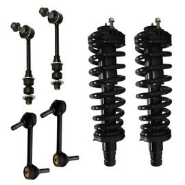 Detroit Axle - Both (2) Brand New Complete Front Quick Strut Assembly + All (4) Front & Rear Stablizer Sway bar end links 10-Year Warranty for 1996-2002 Toyota 4Runner…