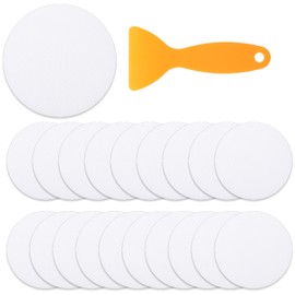 IANFAN Pack of 20 Non-Slip Stickers for Bathtub, Non-Slip Bathtub Stickers, Round Shower Stickers, Transparent Non-Slip Pads for Bathtub, Shower, Stairs, Slippery Surfaces
