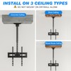 Rfiver Ceiling TV Mount for 32-65 Inch Flat/Curved TVs Support