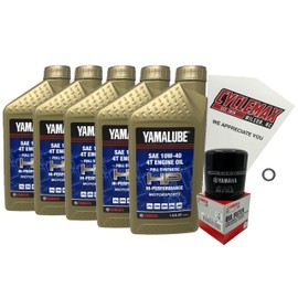 Cyclemax Full-Synthetic Yamalube Oil Change Kit compatible with 2016-2025 Yamaha YXZ1000