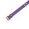 Avery I Collar Handmade Sturdy Latigo Leather Elegant Design (Purple,