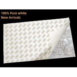GOMMO Pure White Mother of Pearl Nacre Shell Adhesive Veneer Sheet for Inlay Craft (240mm x 140mm)