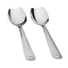 IMEEA Flat Bottom Serving Spoon 18/8 Stainless Steel Slotted Spoon