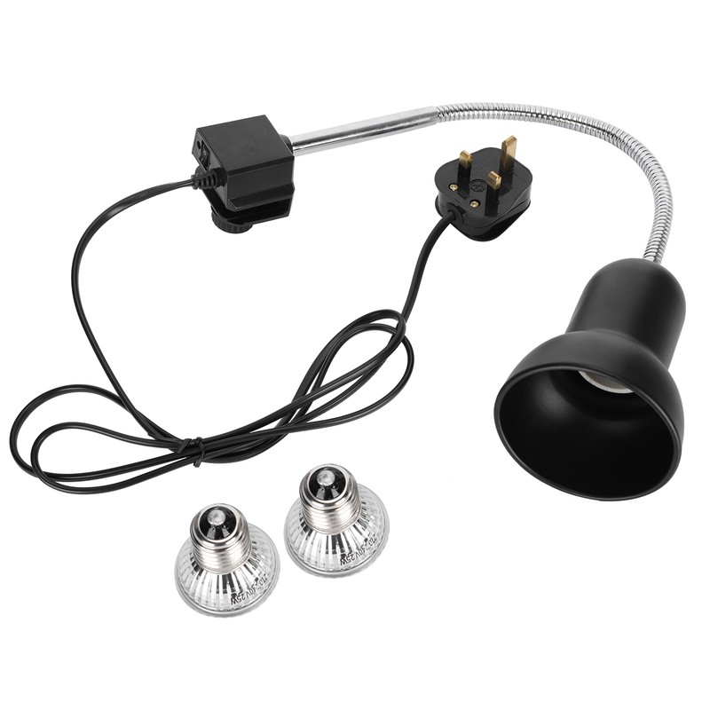 25W Reptile Heat Bulb Clamp Light Set 360 Degree Rotation