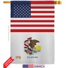 States US Illinois House Flag Regional USA American Territories Republic