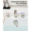 HEYMYTAP Roman Bathtub Faucet Brushed Nickel Waterfall Bath Tub Faucet