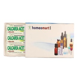 Homeomart.com Calcarea Acetica Homeopathy Pellets (Pills) in 1M Potency, Pack of 3