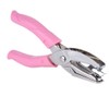 1 Hole Paper Punch with Pink Grip Hole Puncher for