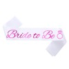 White Purple Bride to Be Sash, Hen Party Sash, Hen