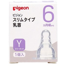 Pigeon 01163 Slim Type Nipple Replacement Nipples, Pack of 1, Y Type, Three Cut