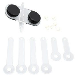 Adjustable Acrylic Coral Rack for Aquarium - 6-Hole Magnetic Suction Cup Coral Frag Holder with 6 Claws, Transparent Fish Tank Coral Fragment Shelf