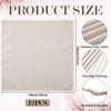 Set of 12 Brown Narrow Stripe Cloth Napkins, Linen Cloth