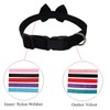 WDPAWS Dog Collar with Bowtie Soft Velvet Material with Quick