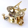 Brass Sundial Compass Maritime Pocket Sun Watch Compass Hiking/Travel/Camping